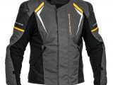 Lindstrands Sandvik Waterproof Motorcycle Jacket Grey Orange