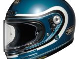 Shoei Glamster Motorcycle Helmet 06 Bivouac TC2 Blue White