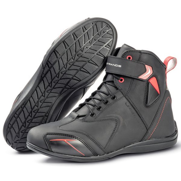 Lindstrands Sneaker Urban Sport Motorcycle Boots Black