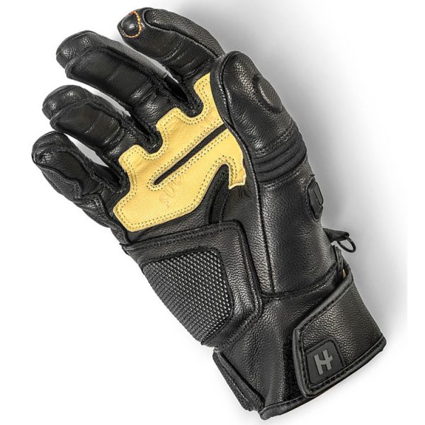 Halvarssons Flon Leather Motorcycle Gloves Black