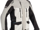 Lindstrands Storbo Laminated Motorcycle Jacket Light Grey Black